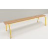 BANC MATERNELLE BOSTON SANS DOSSIER TAILLE 3 L160 COLORIS JAUNE GENET